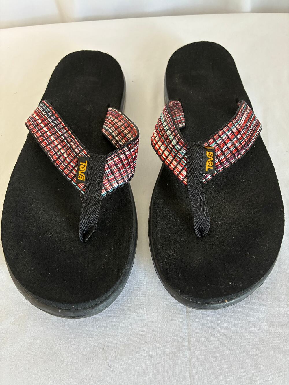 Teva Voya Flip Flop Sandals Womens 10 Multi Foam Comfort Beach Summer